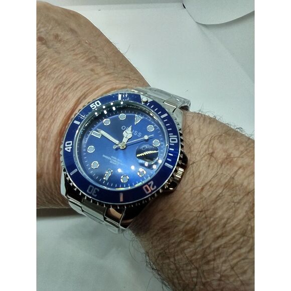 Oruss 1853 Blue Face Date Watch - Picture 2 of 13